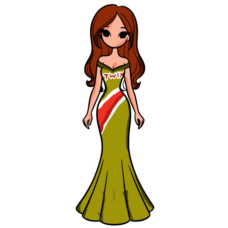 girl in long fitted dress