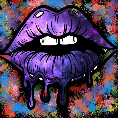 lips that look realistic and drip