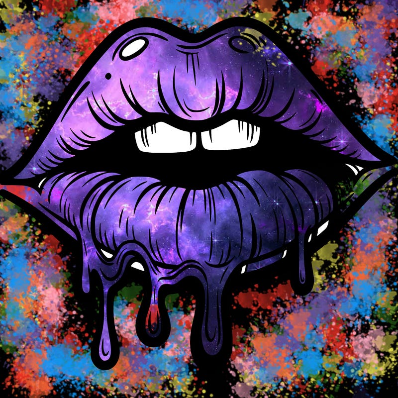 lips that look realistic and drip