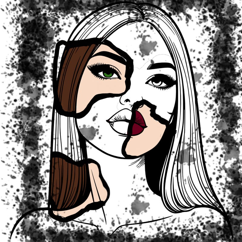 realistic woman with full lips