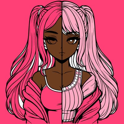 realistic girl split