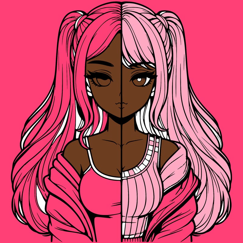 realistic girl split