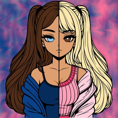 realistic girl split