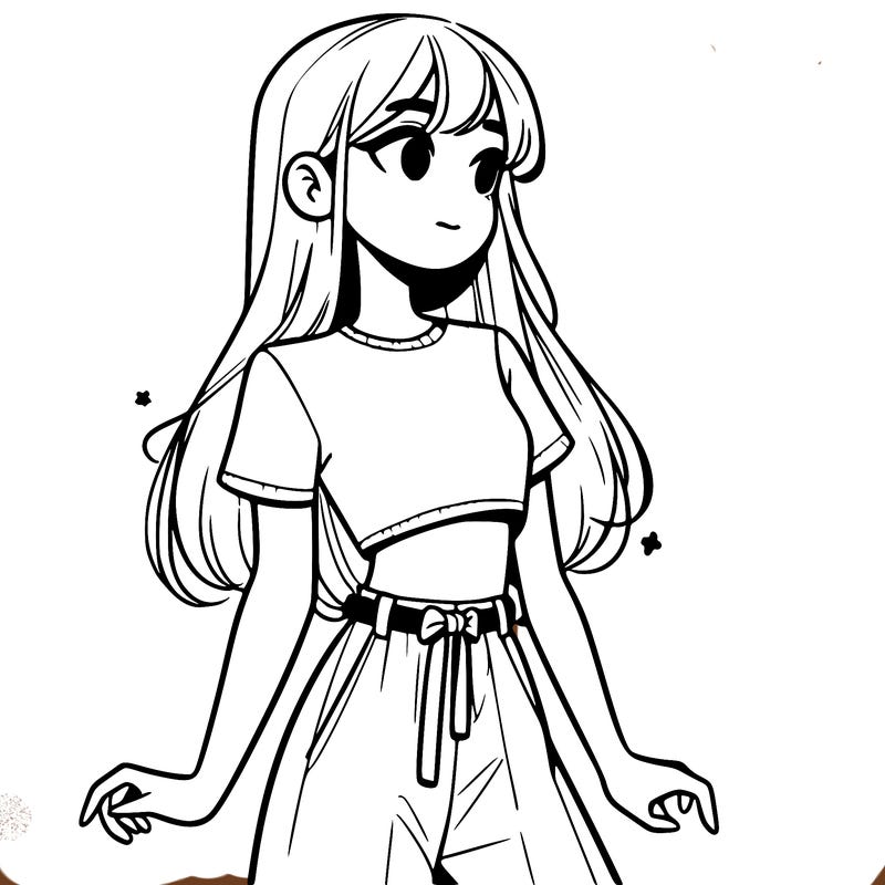 girl in a cute crop top