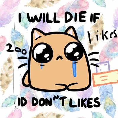 a cat that will die if we don’t get 10 likes
