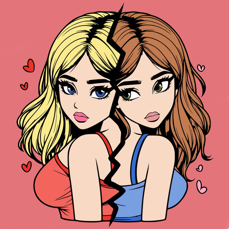 realistic girl split