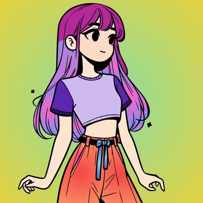 girl in a cute crop top