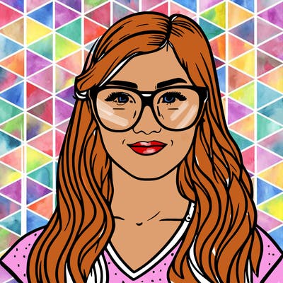 girl with glasses