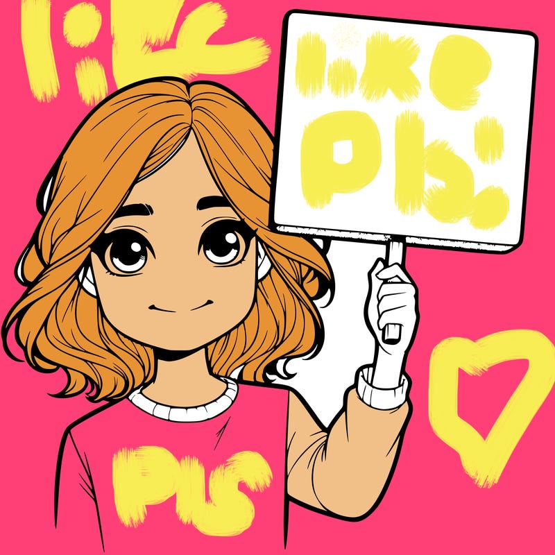 realistic girl holding up a sign