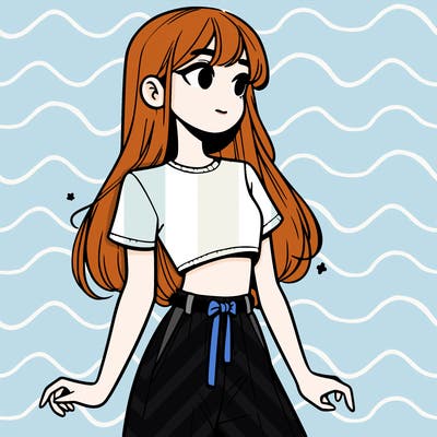girl in a cute crop top