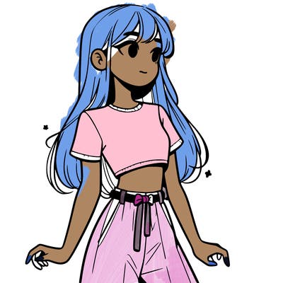 girl in a cute crop top