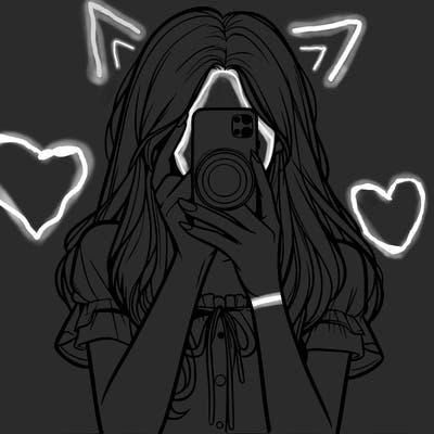 a realistic girl holding her phone taking pictures