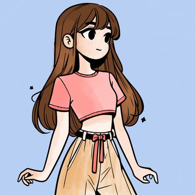 girl in a cute crop top