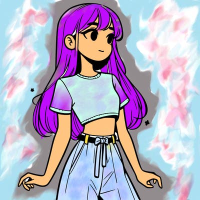 girl in a cute crop top