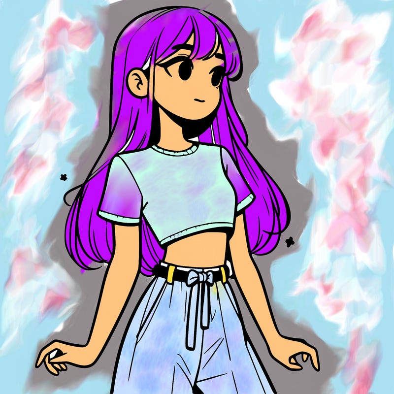 girl in a cute crop top