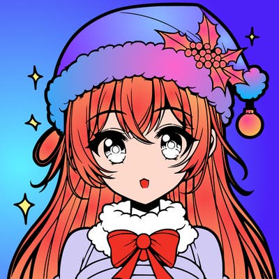 christmas girl anime