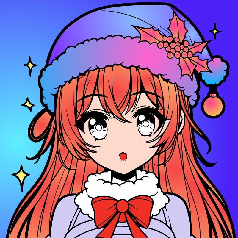 christmas girl anime