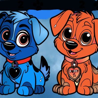 play with me, blue bluey, and bingo