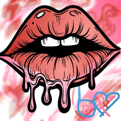 lips that look realistic and drip