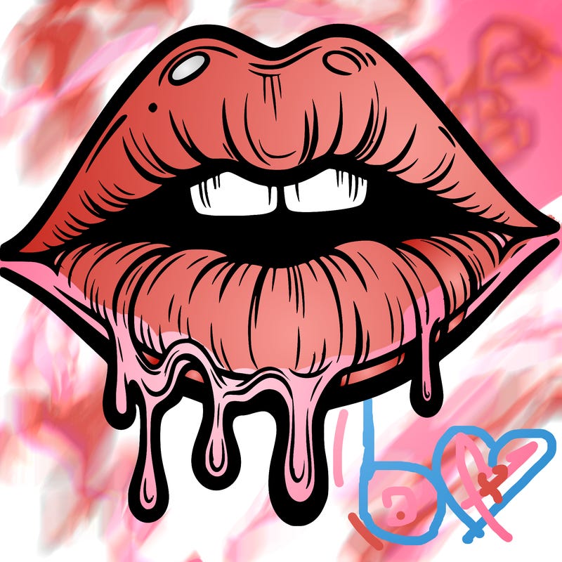 lips that look realistic and drip