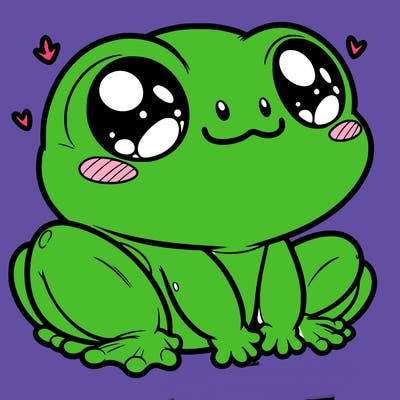 cute frog person realistic
