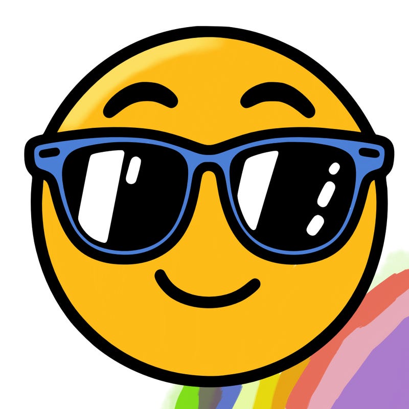 emoji with sunglasses