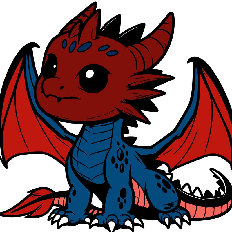 fierce baby night dragon