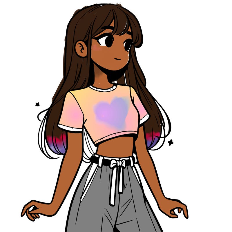 girl in a cute crop top