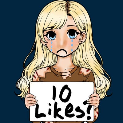 realistic girl holding a sign