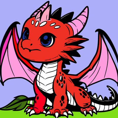 fierce baby night dragon