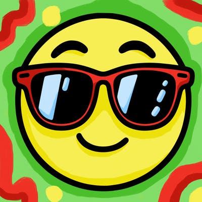 emoji with sunglasses