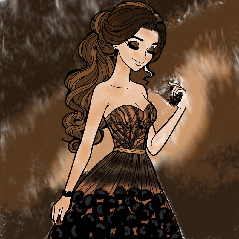 a realistic woman wearing an elegant dress