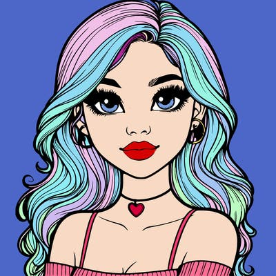 realistic pretty girl