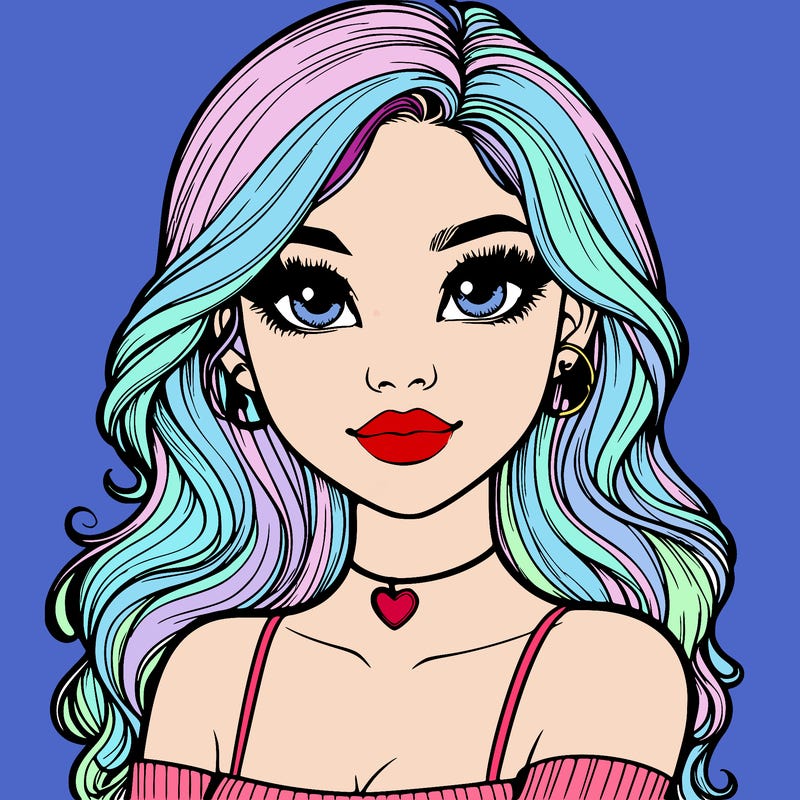 realistic pretty girl