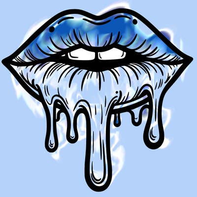 dripping lips