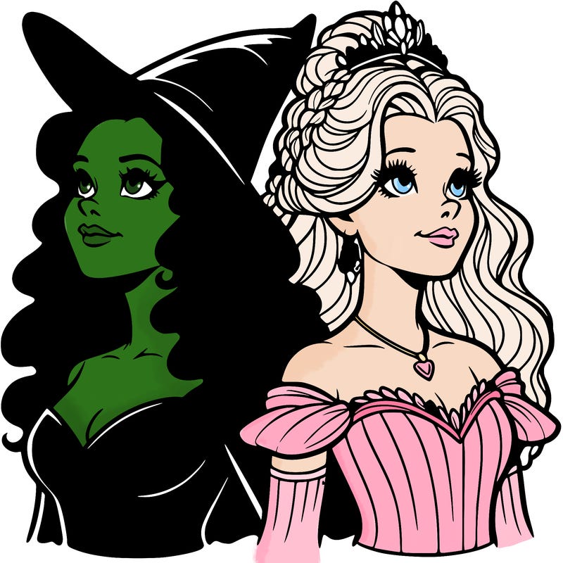 'elphaba and glinda (realistic)