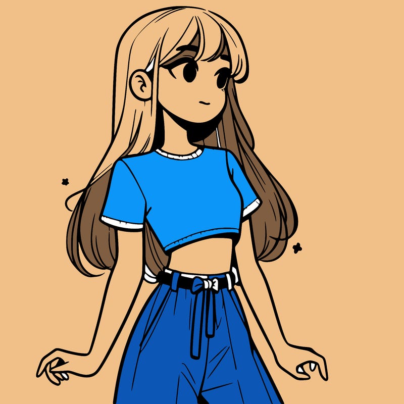 girl in a cute crop top