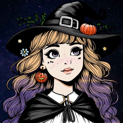 halloween realistic girl