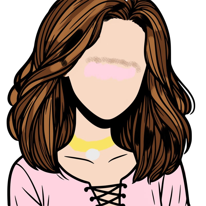 a girl realistic faceles