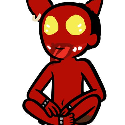 a human with nothing on them