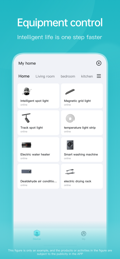 Viomi app dashboard showing smart home equipment control for various connected IoT devices