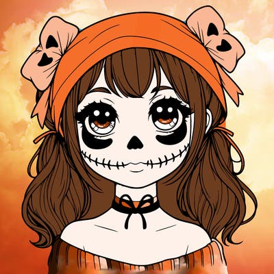 realistic girl halloween