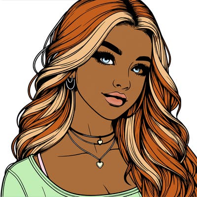 detailed realistic girl