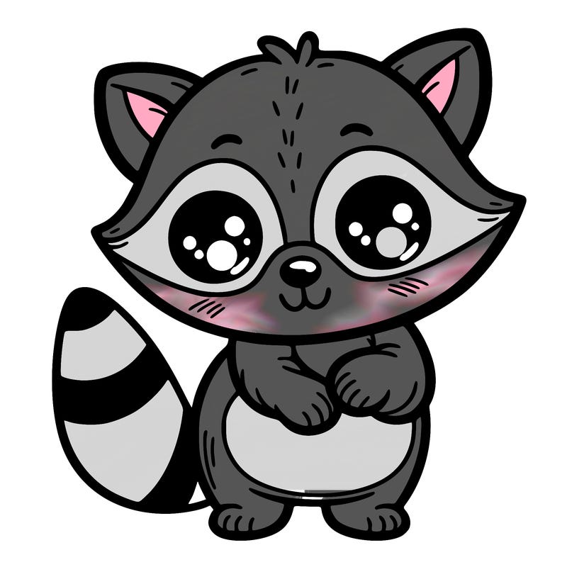 a cute raccoon