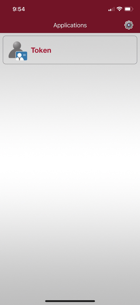 INVEX KEY - INVEX KEY app applications screen featuring the token generation option