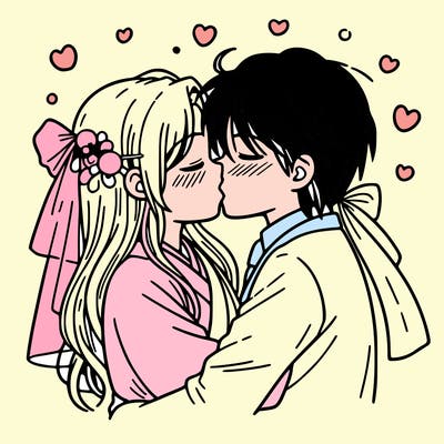 kissing