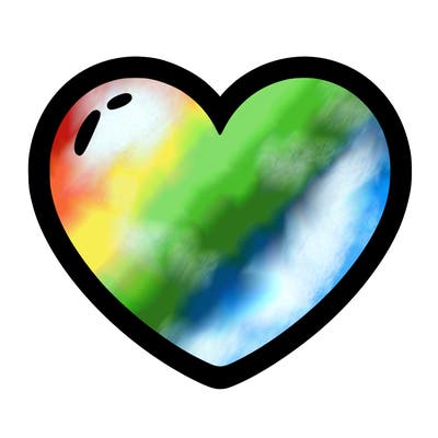 a blank heart