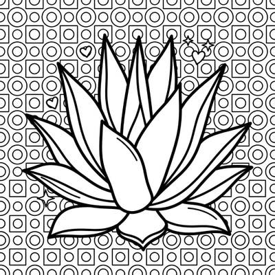Spark creativity with this charming agave succulent coloring page, specially designed for toddlers. Its thick lines and large shapes make it perfect for developing fine motor skills and encouraging early artistic expression.