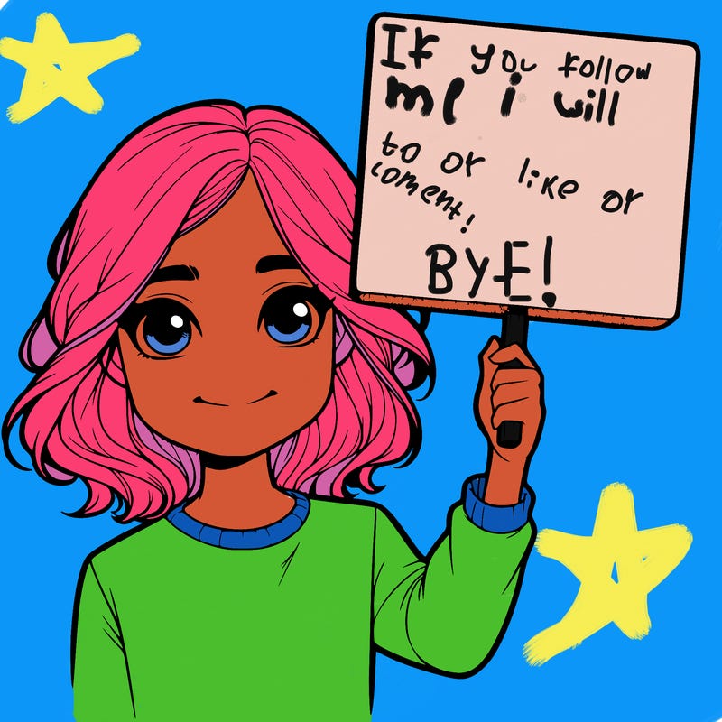 realistic girl holding up a sign