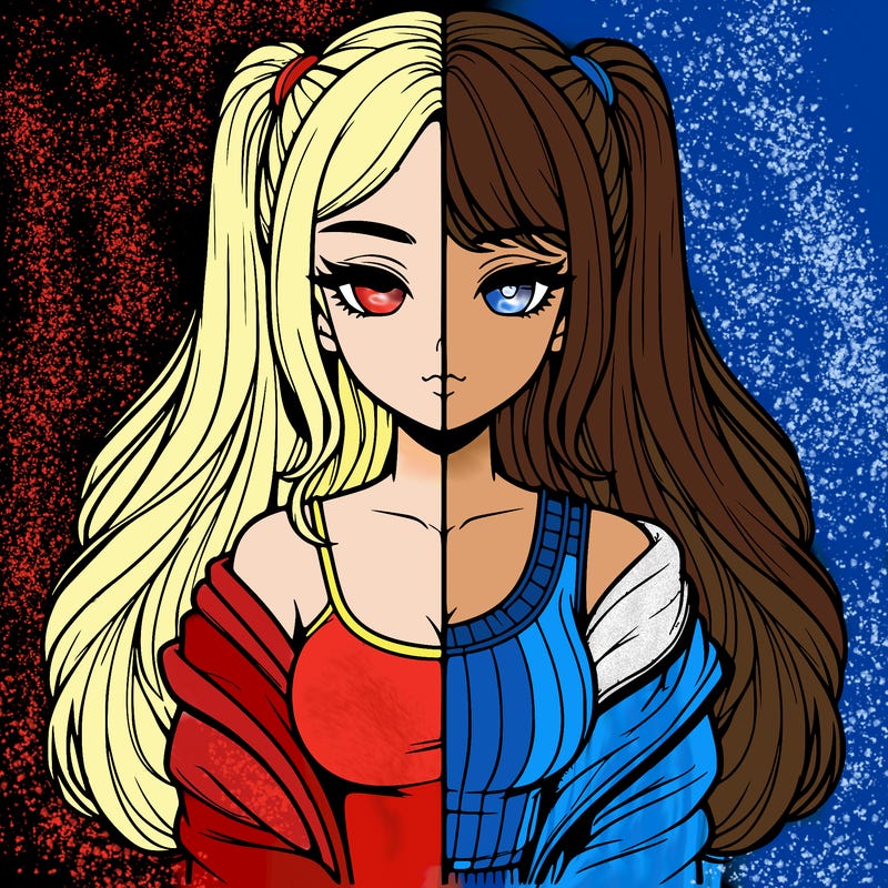 realistic girl split